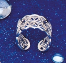 Ring offen "Saat des Lebens" aus 925er Silber  ca  18mm