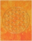 Poster - 05 - orange - Strahlende Blume des Lebens