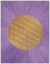 Klappkarten mit Umschlag "Strahlende Blume des Lebens" LILA